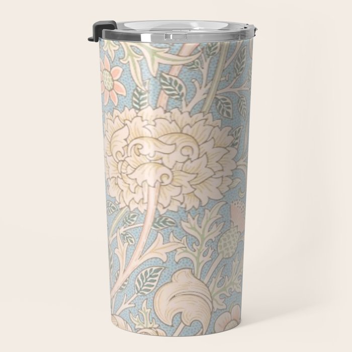 William Morris Vintage Pastel Double Bough 1891 Travel Mug Gallery Image 3