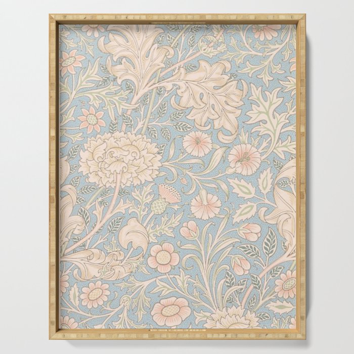 William Morris Vintage Pastel Double Bough 1891 Serving Tray Gallery Image 1