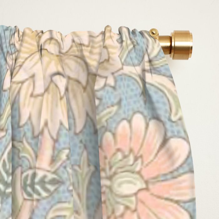 William Morris Vintage Pastel Double Bough 1891 Window Curtain Gallery Image 2