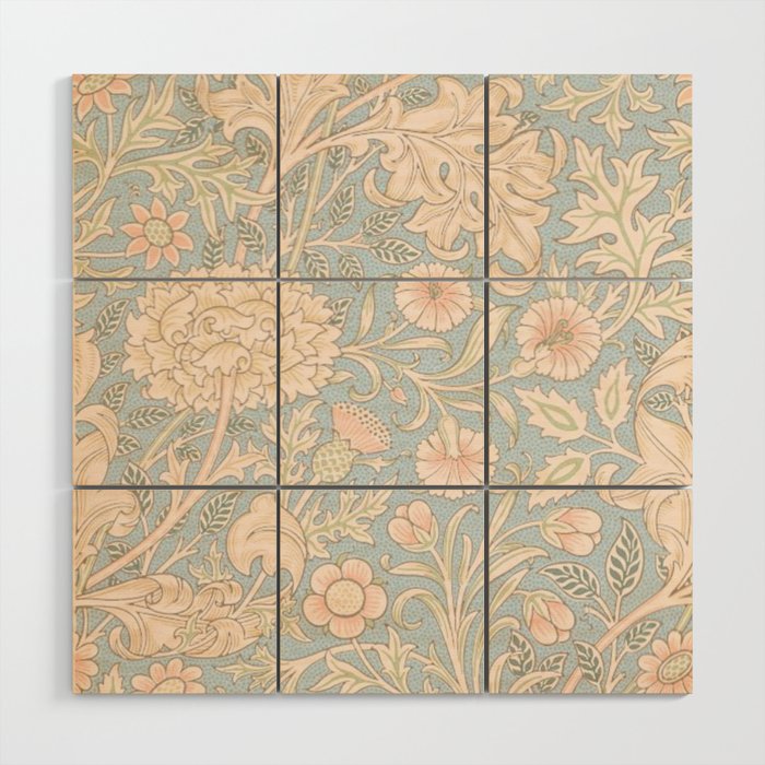 William Morris Vintage Pastel Double Bough 1891 Wood Wall Art Gallery Image 1