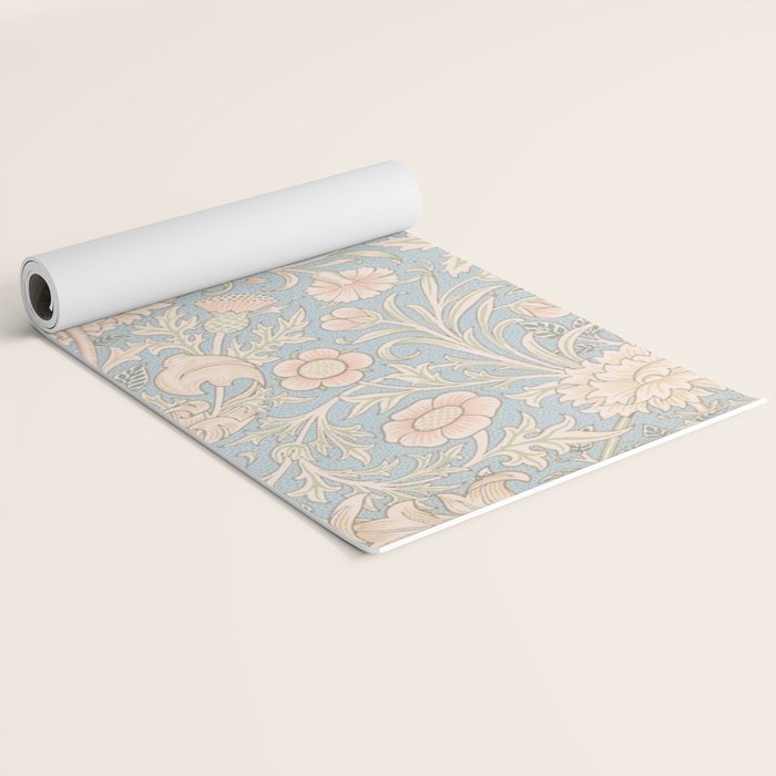 William Morris Vintage Pastel Double Bough 1891 Yoga Mat Gallery Image 2
