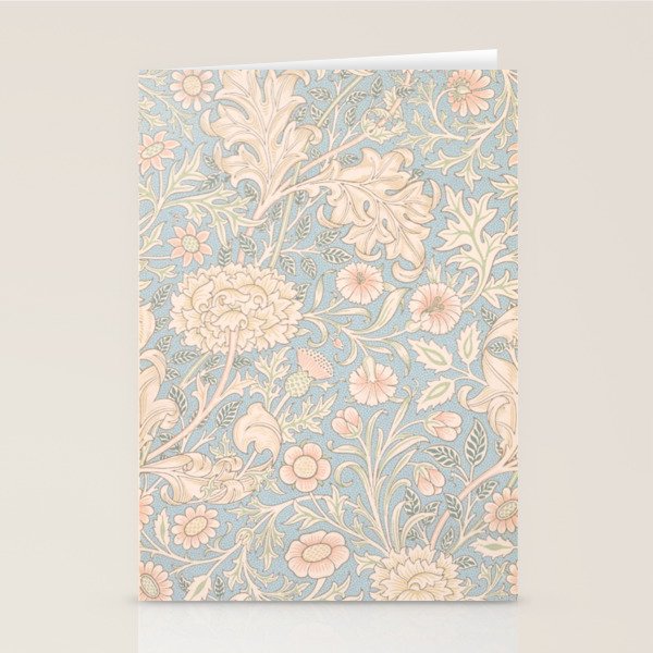 William Morris Vintage Pastel Double Bough 1891 Stationery Card Gallery Image 1