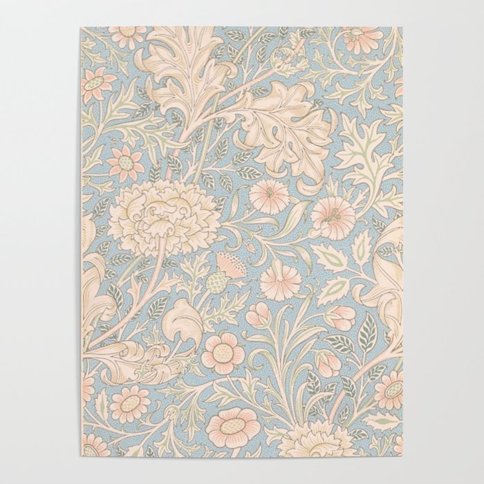 William Morris Vintage Pastel Double Bough 1891 Poster Gallery Image 1