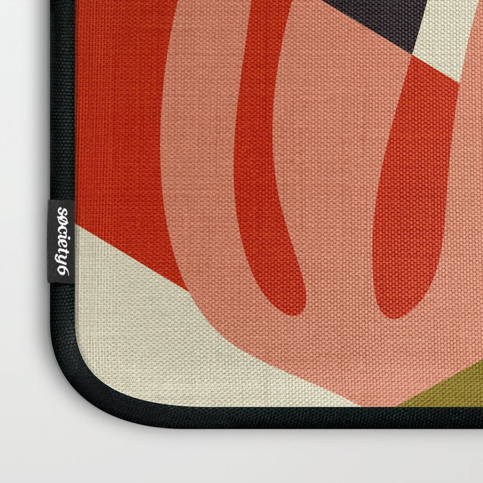 bauhaus mid century cirque 2 Laptop Sleeve Gallery Image 3
