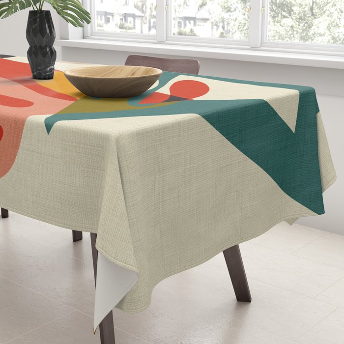 bauhaus mid century cirque 2 Tablecloth Gallery Image 3