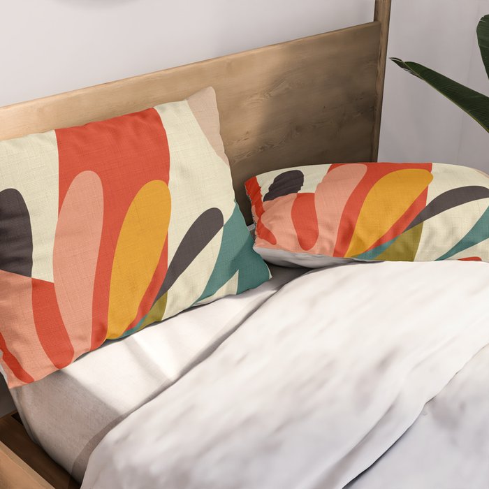 bauhaus mid century cirque 2 Pillow Sham Gallery Image 2