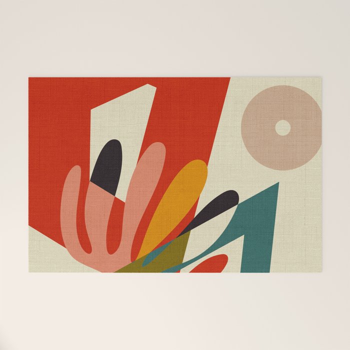 bauhaus mid century cirque 2 Welcome Mat Gallery Image 1
