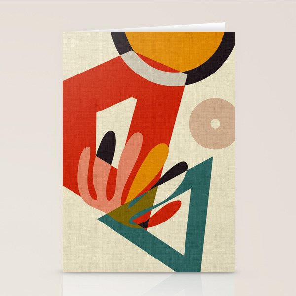 bauhaus mid century cirque 2 Stationery Card Gallery Image 1