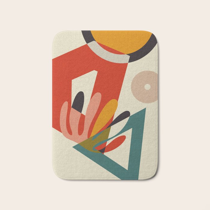 bauhaus mid century cirque 2 Bath Mat Gallery Image 1