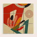 bauhaus mid century cirque 2 Wood Wall Art Gallery Image 1