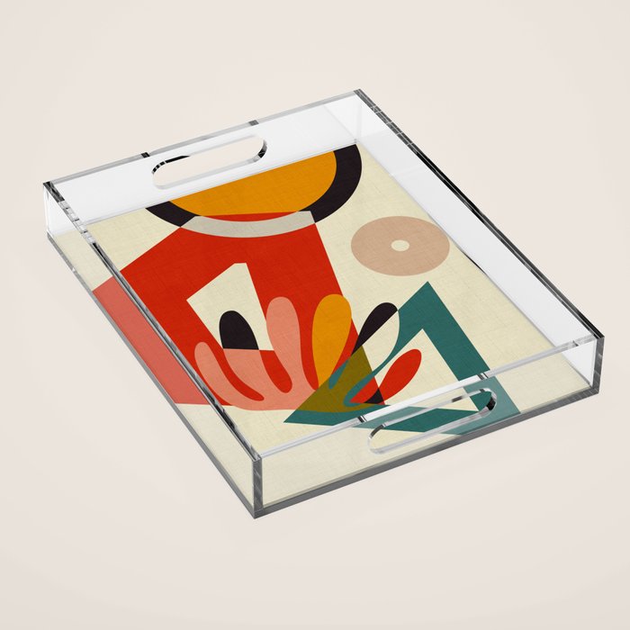 bauhaus mid century cirque 2 Acrylic Tray Gallery Image 1