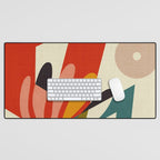 bauhaus mid century cirque 2 Desk Mat Gallery Image 1