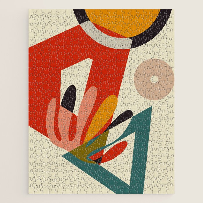 bauhaus mid century cirque 2 Jigsaw Puzzle Gallery Image 1