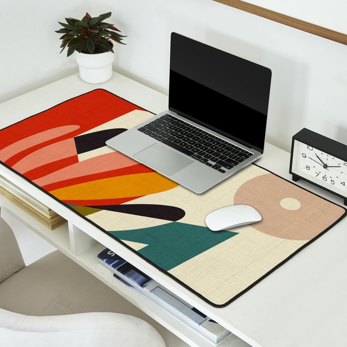 bauhaus mid century cirque 2 Desk Mat Gallery Image 2