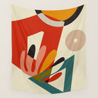 bauhaus mid century cirque 2 Wall Tapestry Gallery Image 4