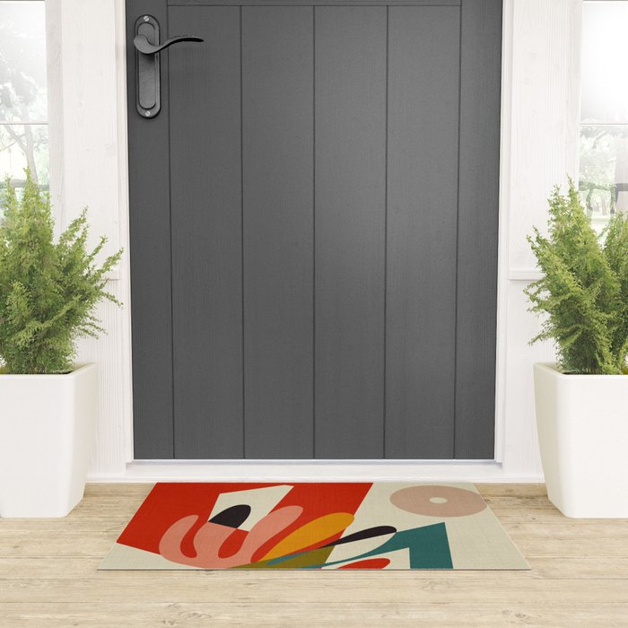 bauhaus mid century cirque 2 Welcome Mat Gallery Image 3