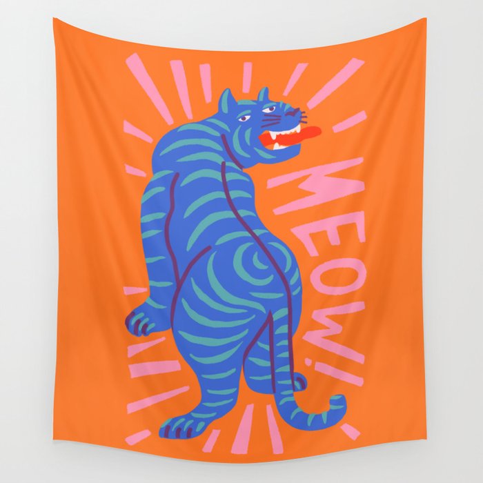 Meow Wall Tapestry Gallery Image 4