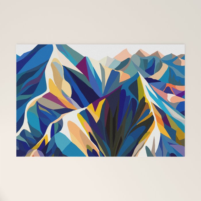 Mountains cold Welcome Mat Gallery Image 1