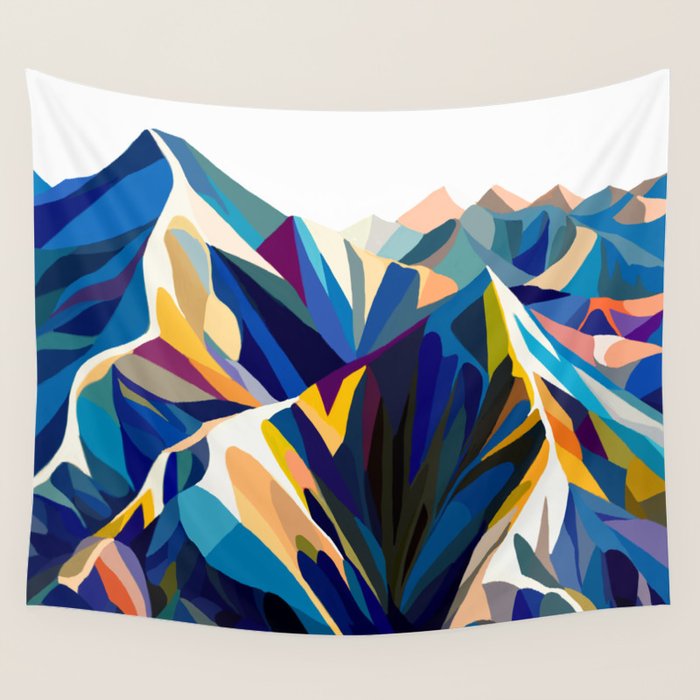 Mountains cold Wall Tapestry Gallery Image 1