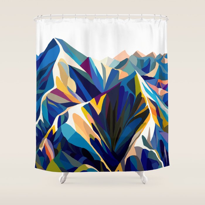 Mountains cold Shower Curtain Gallery Image 1