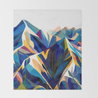 Mountains cold Throw Blanket Gallery Image 2