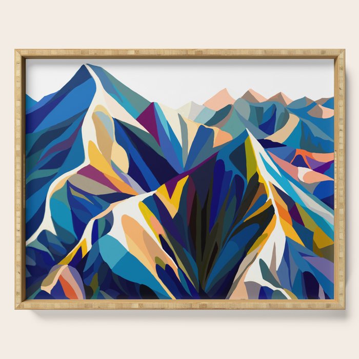 Mountains cold Serving Tray Gallery Image 1