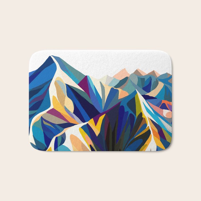 Mountains cold Bath Mat Gallery Image 1