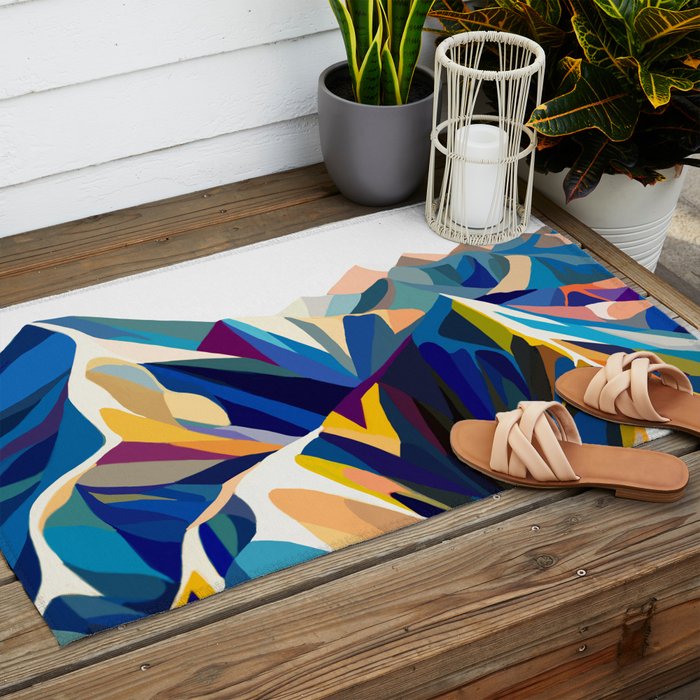 Mountains cold Outdoor Rug Gallery Image 2