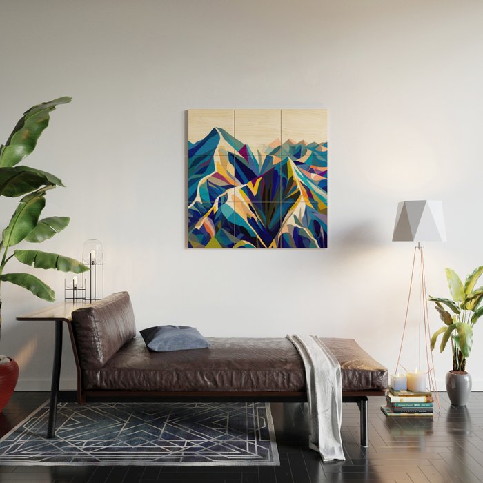 Mountains cold Wood Wall Art Gallery Image 2