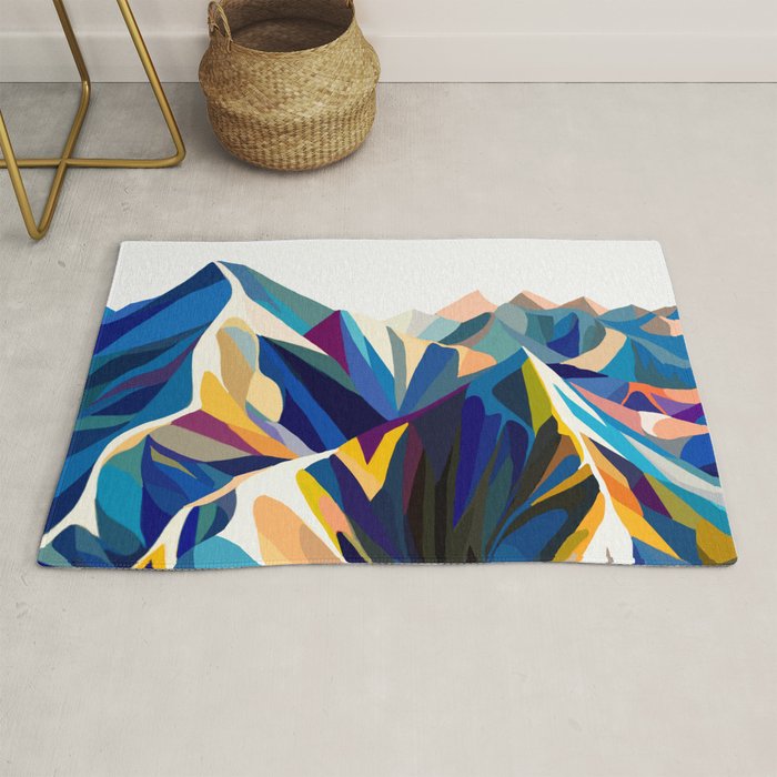 Mountains cold Rug Gallery Image 1