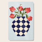Roses and vase with diamonds Cutting Board Gallery Image 1
