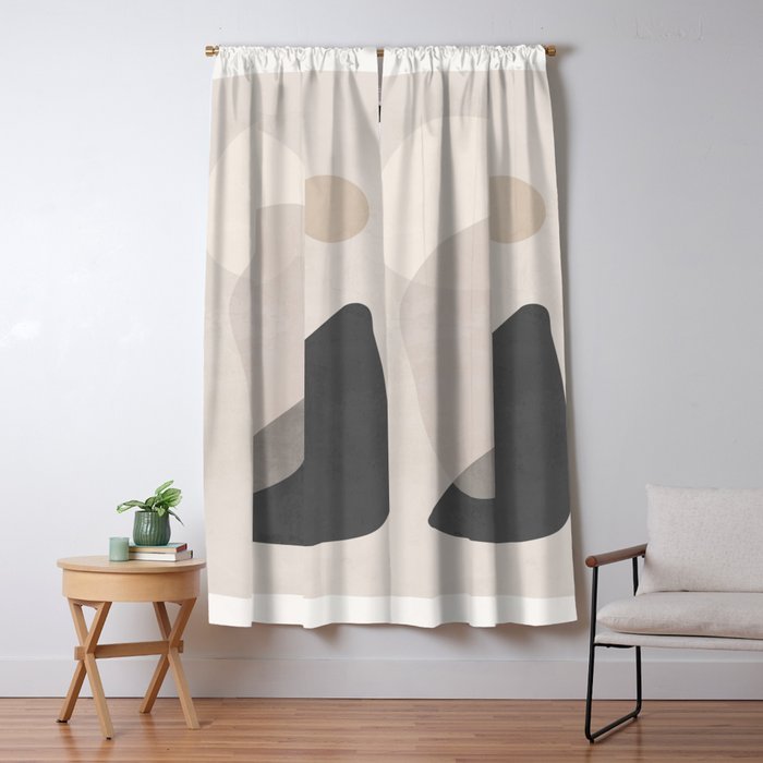 Abstract Minimal Shapes 26 Window Curtain Gallery Image 5
