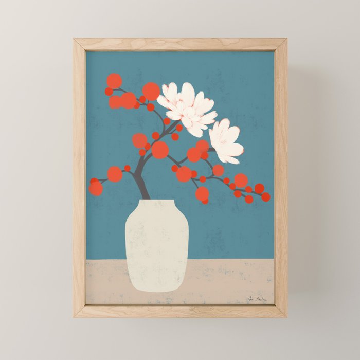 JAPANESE VASE Mini Art Print Gallery Image 1