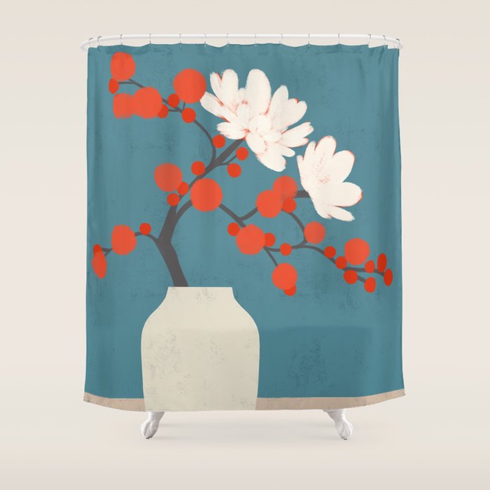 JAPANESE VASE Shower Curtain Gallery Image 1