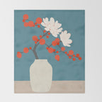 JAPANESE VASE Throw Blanket Gallery Image 2