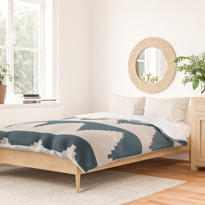 Pyramids Blue Gradient Duvet Cover Gallery Image 2