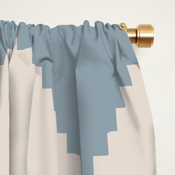 Pyramids Blue Gradient Window Curtain Gallery Image 2