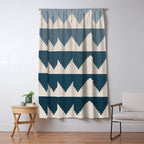 Pyramids Blue Gradient Window Curtain Gallery Image 5