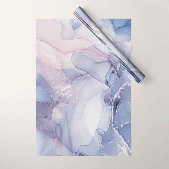 Abstract Blue Pink Purple Art Print By LandSartprints Wrapping Paper Gallery Image 1