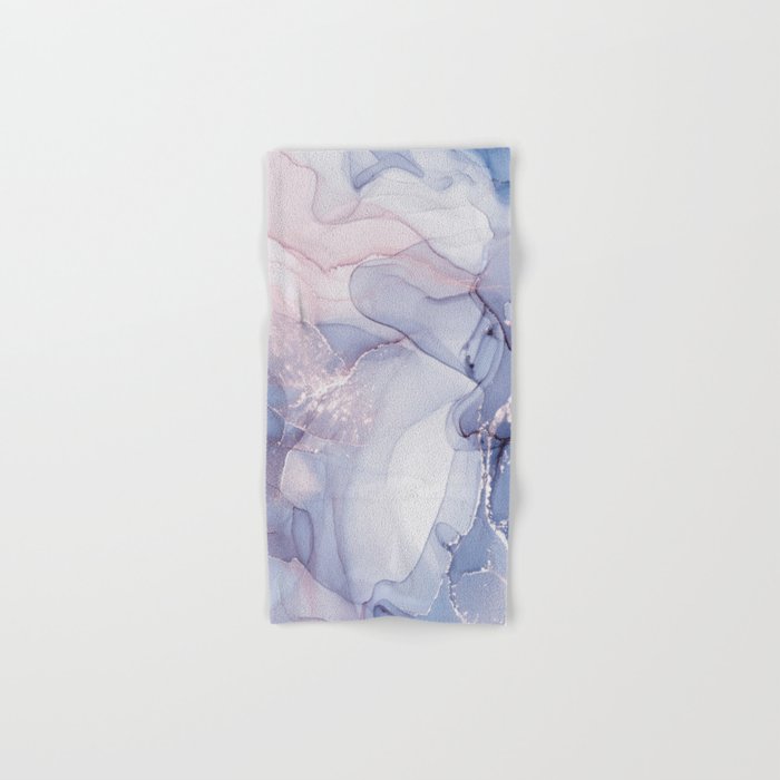 Abstract Blue Pink Purple Art Print By LandSartprints Bath Towel Gallery Image 1