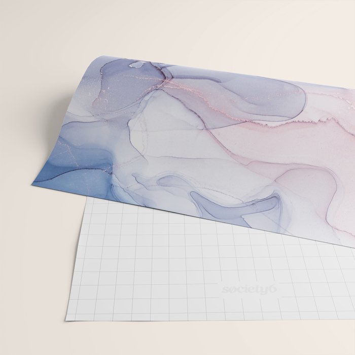 Abstract Blue Pink Purple Art Print By LandSartprints Wrapping Paper Gallery Image 2