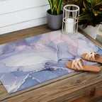 Abstract Blue Pink Purple Art Print By LandSartprints Outdoor Rug Gallery Image 2