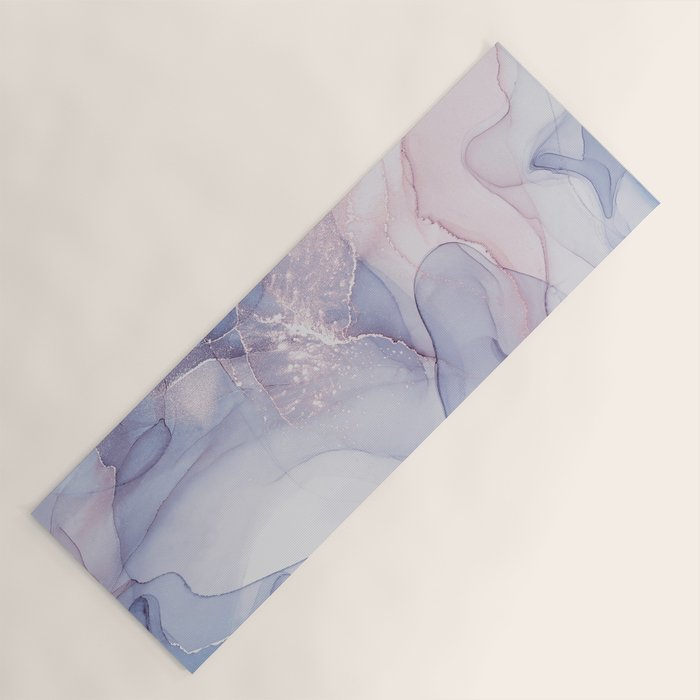 Abstract Blue Pink Purple Art Print By LandSartprints Yoga Mat Gallery Image 1