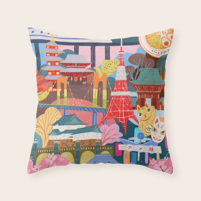 Tokyo Throw Pillow Gallery Image 6