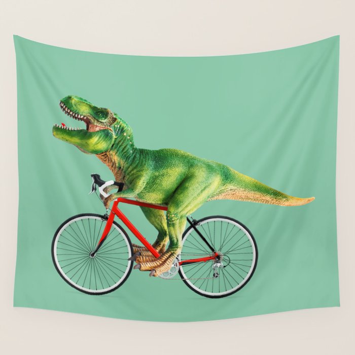 T-REX BIKE Wall Tapestry Gallery Image 1