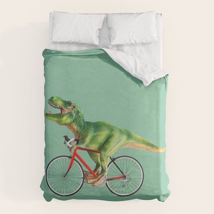 T-REX BIKE Duvet Cover Gallery Image 1