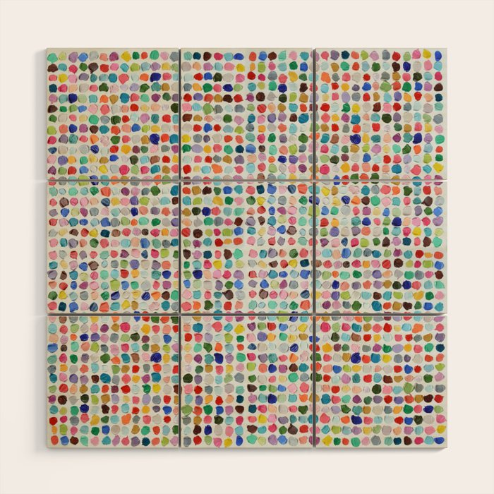 Mod Dots Wood Wall Art Gallery Image 1