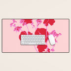 Plant based happyness lady's-mantle still life Desk Mat Gallery Image 1