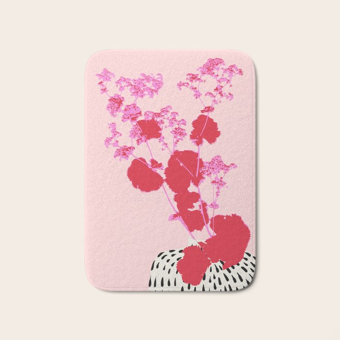 Plant based happyness lady's-mantle still life Bath Mat Gallery Image 1