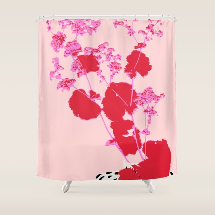 Plant based happyness lady's-mantle still life Shower Curtain Gallery Image 1